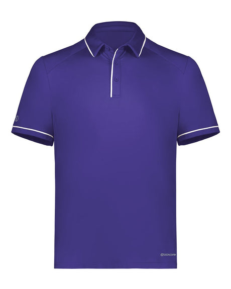Holloway Men's CoolCore® Polo. 222518 - Purple/ White