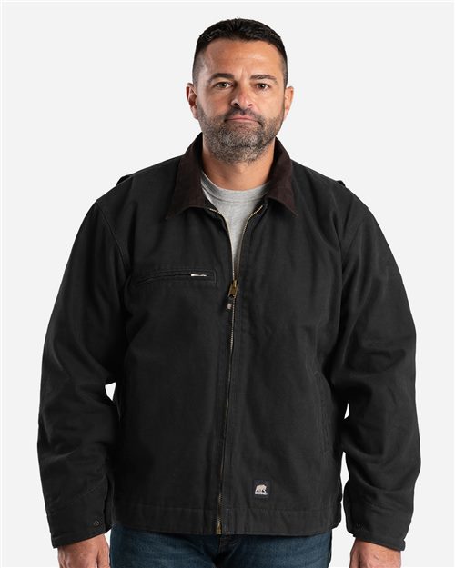 Berne Apparel Men's Highland Washed Gasoline Jacket. J374