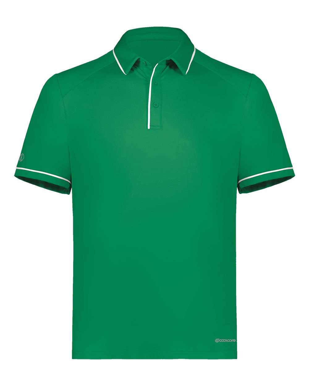 Holloway Men's CoolCore® Polo. 222518 - Kelly/ White