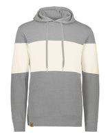 Holloway Men's All-American Fleece Colorblocked Hooded Sweatshirt. 229563 - Athletic Grey Heather/ Birch