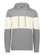 Holloway Men's All-American Fleece Colorblocked Hooded Sweatshirt. 229563 - Athletic Grey Heather/ Birch