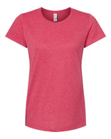 M&O Women's Gold Soft Touch T-Shirt. 4810 - Heather Pink