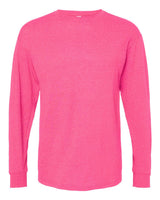 M&O Unisex Gold Soft Touch Long Sleeve T-Shirt. 4820 - Neon Pink