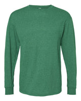 M&O Unisex Gold Soft Touch Long Sleeve T-Shirt. 4820 - Heather Kelly Green