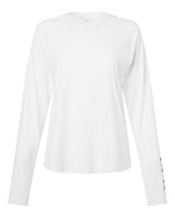 Columbia Women's PFG Tidal Tee™ Hooded Long Sleeve. 216061 - White/ Nightshade