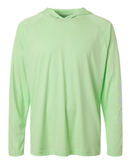 Columbia Men's PFG Terminal Tackle™ Hooded Long Sleeve T-Shirt. 212482 - Key West/ Cool Grey