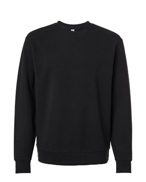 Independent Trading Co. Lux Heavyweight Modal Crewneck Sweatshirt. INDLUXCREW - Black