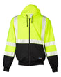 Kishigo Unisex FR Full-Zip Hooded Sweatshirt. F507 - Lime