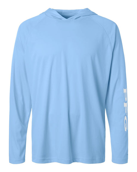 Columbia Men's PFG Terminal Tackle™ Hooded Long Sleeve T-Shirt. 212482 - White Cap/ White