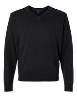Devon & Jones Men's New Classics V-Neck Sweater. DG445 - Black