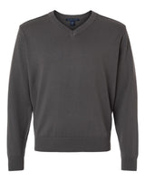 Devon & Jones Men's New Classics V-Neck Sweater. DG445 - Graphite