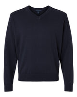 Devon & Jones Men's New Classics V-Neck Sweater. DG445 - Navy
