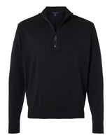 Devon & Jones Men's New Classics Quarter-Zip Sweater. DG446 - Black