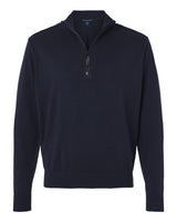 Devon & Jones Men's New Classics Quarter-Zip Sweater. DG446 - Navy