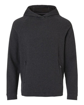 North End Men's Spirit Textured Hooded Pullover. NE729 - Black Heather