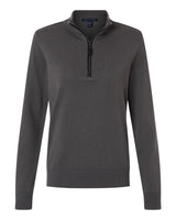 Devon & Jones Women's New Classics Quarter-Zip Sweater. DG446W - Graphite