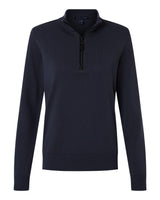 Devon & Jones Women's New Classics Quarter-Zip Sweater. DG446W - Navy