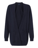 Devon & Jones Women's New Classics Open Cardigan Sweater. DG447W - Navy