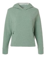 North End Women's Spirit Textured Hooded Pullover. NE729W - Sage Green Heather