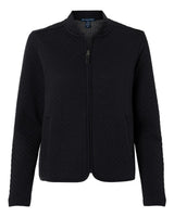 Devon & Jones Women's Berkeley Textured Full-Zip Jacket. DG740W - Black