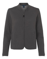 Devon & Jones Women's Berkeley Textured Full-Zip Jacket. DG740W - Graphite