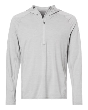 HUK Men's Atoll Half-Zip Hooded Pullover. H1200668 - Harbor Mist
