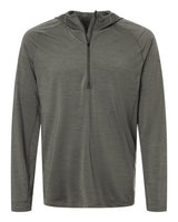 HUK Men's Atoll Half-Zip Hooded Pullover. H1200668 - Moss
