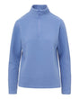MV Sport Women's Zelda Zig Zag Quarter-Zip Pullover. W25145 - Blue Iris