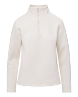 MV Sport Women's Zelda Zig Zag Quarter-Zip Pullover. W25145 - Vintage White