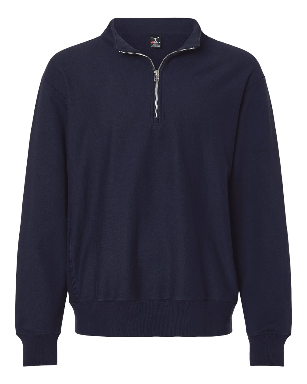 Hanes Unisex Beefy® Sweats Premium Heavyweight Quarter-Zip Sweatshirt. OG900 - Athletic Navy