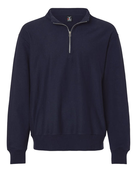 Hanes Unisex Beefy® Sweats Premium Heavyweight Quarter-Zip Sweatshirt. OG900 - Athletic Navy