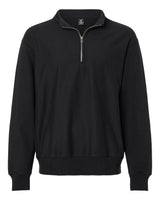 Hanes Unisex Beefy® Sweats Premium Heavyweight Quarter-Zip Sweatshirt. OG900 - Black
