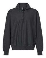 Hanes Unisex Beefy® Sweats Premium Heavyweight Quarter-Zip Sweatshirt. OG900 - Charcoal Heather