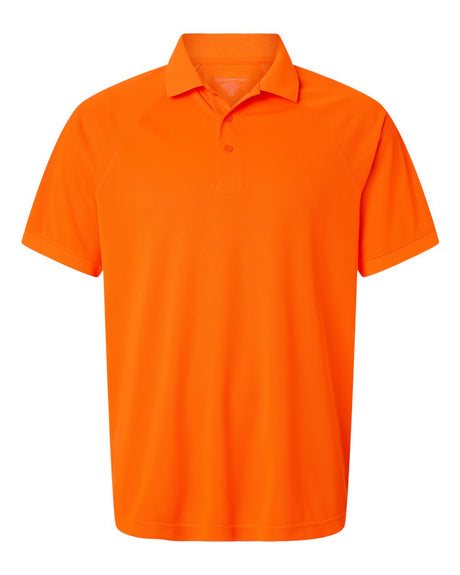 Harriton Men's Charge Snag and Soil Protect Polo. M208 - Safety Orange