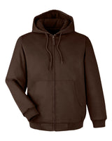 Harriton Unisex ClimaBloc® Heavyweight Hooded Full-Zip Jacket. M722 - Dark Mocha