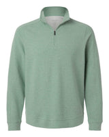 North End Men's Spirit Textured Quarter-Zip Pullover. NE725 - Sage Green Heather