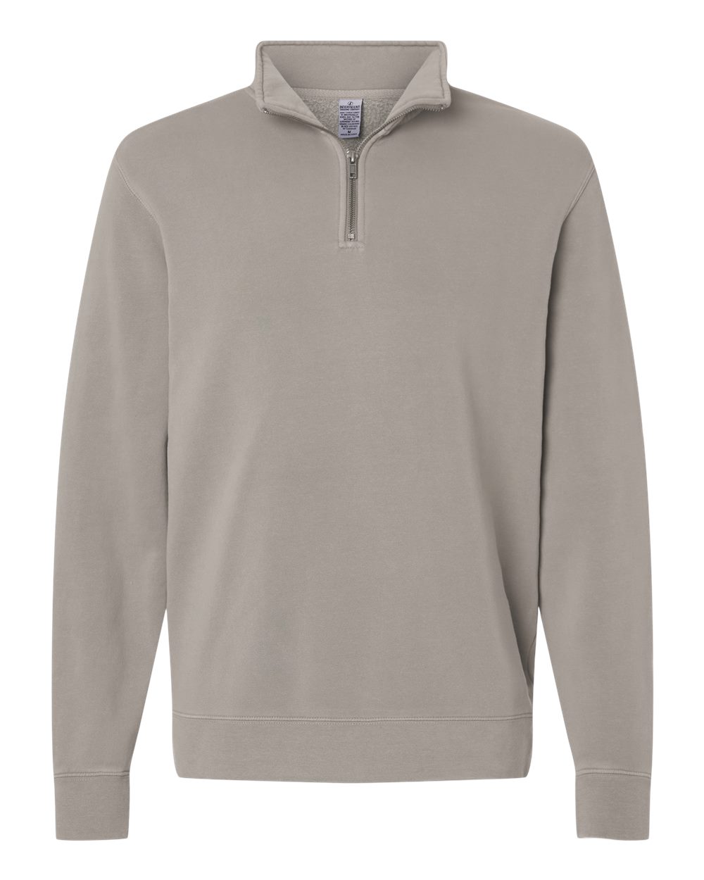 Independent Trading Co. Unisex Pigment-Dyed Quarter-Zip Pullover. PRM4600QZ - Pigment Cement