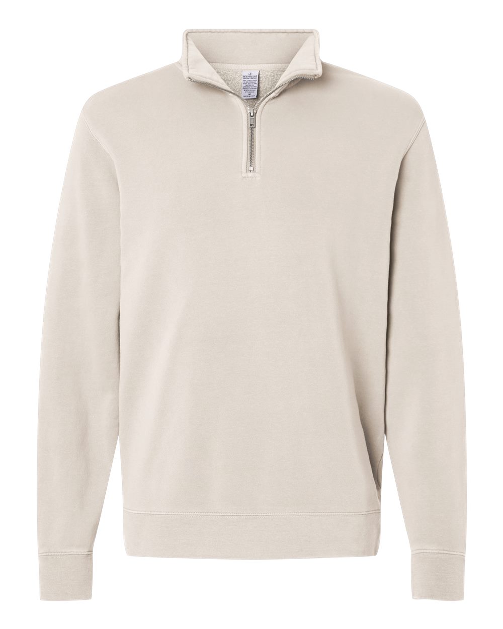 Independent Trading Co. Unisex Pigment-Dyed Quarter-Zip Pullover. PRM4600QZ - Pigment Ivory