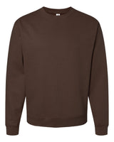 Independent Trading Co. Unisex Midweight Crewneck Sweatshirt. SS3000 - Brown