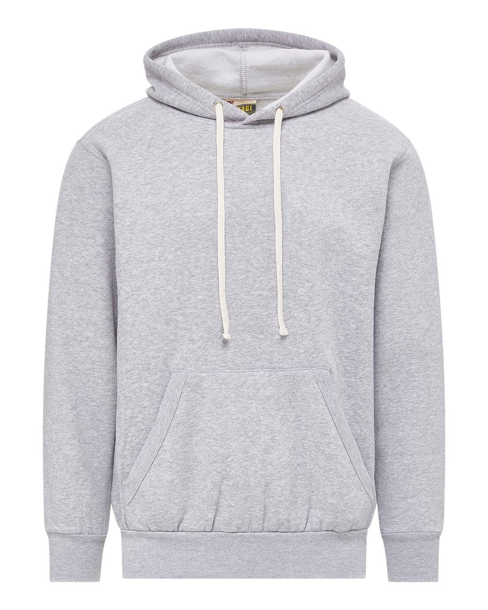 MV Sport Unisex Vintage Fleece Hooded Sweatshirt. 1478 - Heather Grey