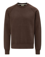 MV Sport Unisex Vintage Fleece Raglan Crewneck Sweatshirt. 17116 - Cocoa