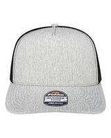 Pukka Rudder Five-Panel Cap. 5000M - Grey Heather/ Black