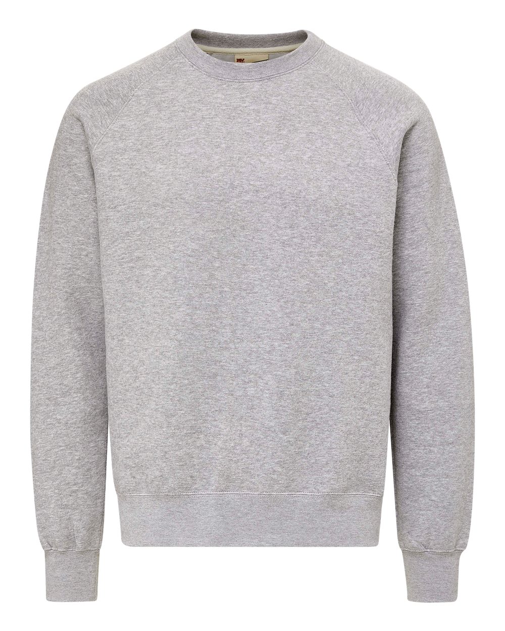 MV Sport Unisex Vintage Fleece Raglan Crewneck Sweatshirt. 17116 - Heather Grey