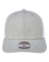 Pukka Charter Six-Panel Cap. 6101M - Grey Heather/ White
