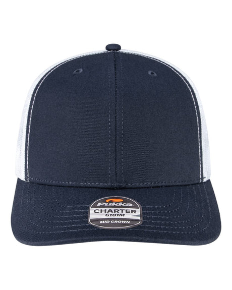 Pukka Charter Six-Panel Cap. 6101M - Navy/ White