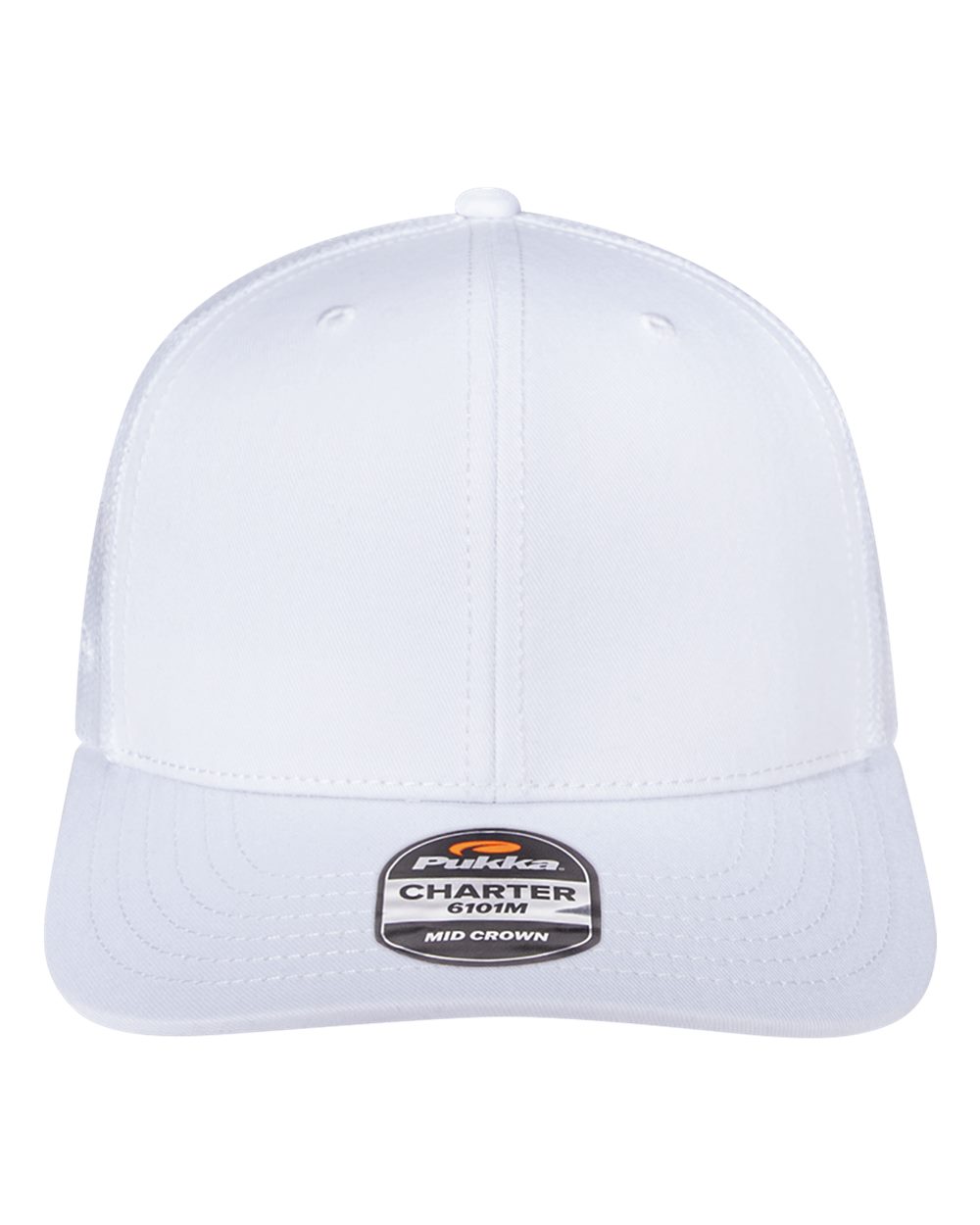 Pukka Charter Six-Panel Cap. 6101M - White
