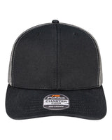 Pukka Charter Six-Panel Cap. 6101M - Black/ Charcoal