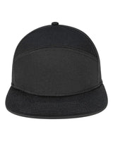 Pukka Tradesman Hybrid Six-Panel Cap. 7001P - Black