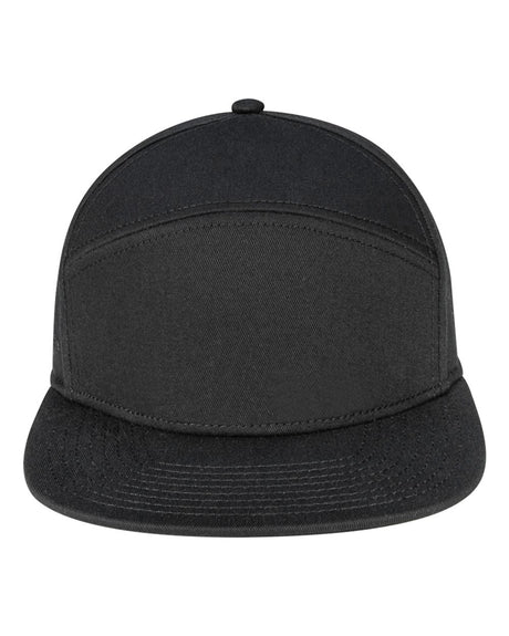 Pukka Tradesman Hybrid Six-Panel Cap. 7001P - Black