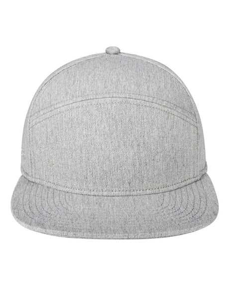 Pukka Tradesman Hybrid Six-Panel Cap. 7001P - Grey Heather